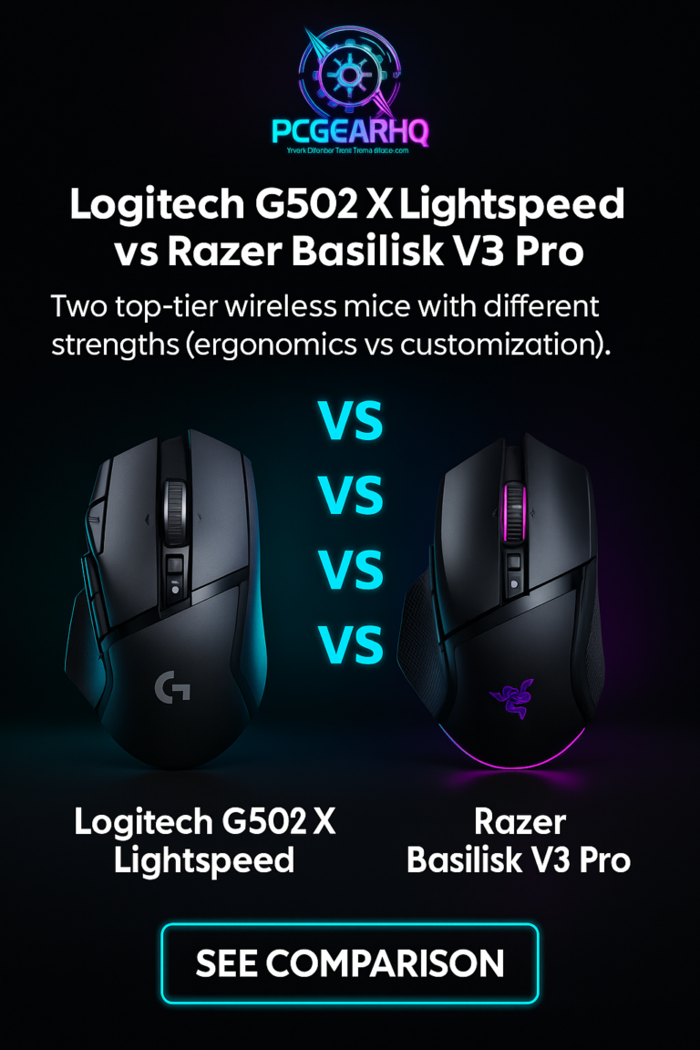 Logitech G502 X Lightspeed vs Razer Basilisk V3 Pro